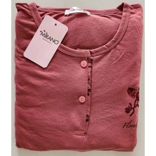 Battal Beden Uzun Kollu Anne Pijama Takımı 2700