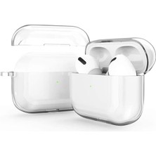 Bilişim Akademi  Airpods Pro (1.nesil) Şeffaf Kılıf Slikon Kılıf Yumuşak Düz Renk Kılıf Birinci Nesil Pro