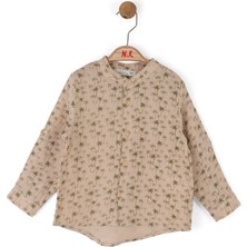 Hafif ve Şık Pamuklu Rahat Kesim Doğal Kumaş Şık Düğme Detayları Erkek Çocuk Gömlek