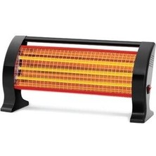 Elektrikli Soba Isıtıcı 3 Çubuklu Emniyetli Quartz Soba 1200W Minisan
