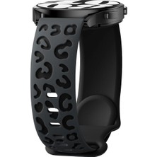 Alstrap Samsung Galaxy Watch Active 2/gear Sport/s2 Classic/watch 3 41MM Uyumlu Leopar Desenli Siliko Kordon