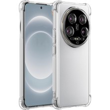 Kzy Xiaomi Mi 14 Ultra ile Uyumlu Kapak Kamera Korumalı Airbag Antishock Köşe Korumalı Şeffaf Silikon Kılıf