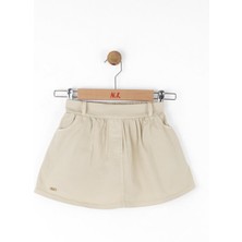 Nk Kız Çocuk Brush Etek 4-8 Yaş Vizon