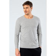 Cacharel Erkek Uzun Kollu T-Shirt 1333/Gri