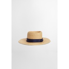 Barbour Lily Hasır Şapka BE11 Natural/navy