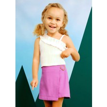 Mayoral Kız Çocuk Şort Etek 4-8 Yaş Pembe