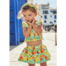 Mayoral Kız Baskılı Etekli Takım 1-3 Yaş Mavi