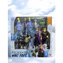 Karlar Ülkesi Frozen 2 Geyikli Model Elsa Anna Olaf Kristof Bulda Figür Oyuncak Seti 9 Parça