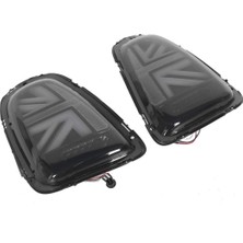 Mini R56 R57 R57 R59 Uyumlu Union Jack Stop Seti Füme 2006-2013