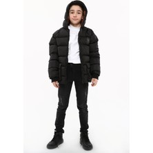 Benitto Kids Benittokids Erkek Çocuk Mont 51276 Siyah Renk Su İticili Özellikli 8 Yaş Model