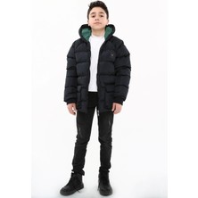 Benitto Kids Benittokids Erkek Çocuk Mont 51276 Lacivert Renkli Su İticili Özellikli 10 Yaş Model
