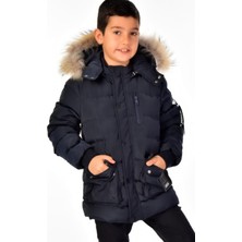 Erkek Çocuk Natürel Kürklü Mont 51254