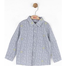 Nk Erkek Bebek Sardina Gömlek 1-4 Yaş Gri