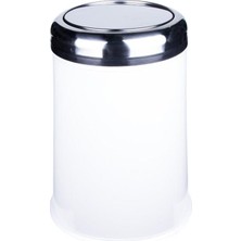 Maxiflow Pratik Kapak Çöp Kovası 16LT Ø25*38,5 cm Beyaz