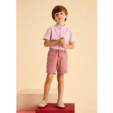 Mayoral Erkek Çocuk Keten Şort 4-8 Yaş Yavruağzı