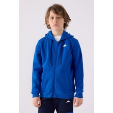 Kappa Erkek Çocuk Fermuarlı Sweatshirt 5-16 Yaş Mavi