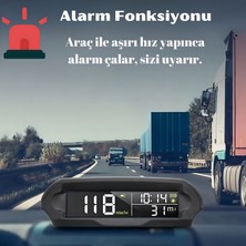 Araç Gps Güneş Enerjili Dijital Hız Göstergeli Çok Fonksiyonlu Hız Ölçer S98 Hud Ekran