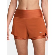 Nike Swift Dri-Fit Kadın Turuncu Koşu Şortu