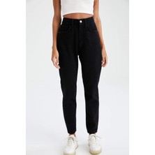ByCukurovaFrango Leo Penelope Zero  Yüksek Bel Mom Fit Jean Pantolon C 4525-027