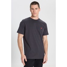 Wrangler Relaxed Fit Small Logo Siyah Erkek Kısa Kol T-Shirt