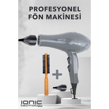 Kamtuso 3800 Iyonik Profesyonel Fön Makinesi Saç Kurutma + Fön Fırçası