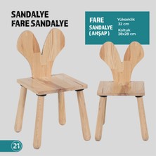 Joy Kids Toy Joykidstoy Doğal Ahşap Çocuk Sandalye Fare