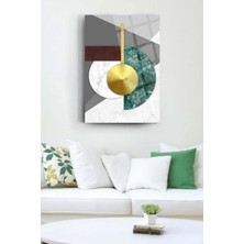 Glassart Design Renkli Geometrik Desen Cam Tablo Modern Tablo Dekoratif Tablo Salon Tablosu