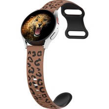 Samsung Galaxy Watch 7-6-5-4 & Huawei Watch Gt2-Gt3-Gt4 42MM Uyumlu A+Kalite Leopar Desenli Kordon