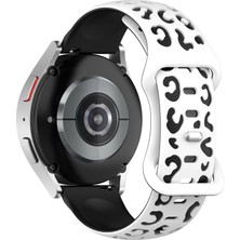 Samsung Galaxy Watch 7-6-5-4 & Huawei Watch Gt2-Gt3-Gt4 42MM Uyumlu A+Kalite Leopar Desenli Kordon