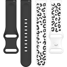 Samsung Galaxy Watch 7-6-5-4 & Huawei Watch Gt2-Gt3-Gt4 42MM Uyumlu A+Kalite Leopar Desenli Kordon
