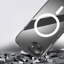 Kupa iPhone 16E Kılıf Darbe Emici Magsafe Şarj Şeffaf Parlak Arka Yüzey Sert Silikon Kapak