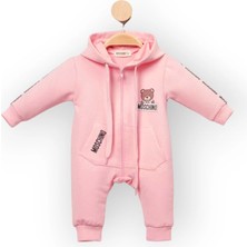 Woops Baby Marka Moşino Desen Kapşonlu Tulum  6-24 Ay