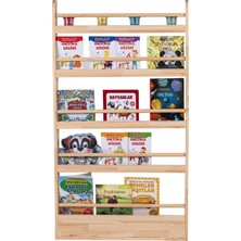 Joy Kids Toy Joykidstoy Doğal Ahşap Montessori Kitaplık ve Oyuncaklık