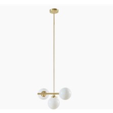 Demet Habek My Lights Mylights Eskitme Kaplama Üçlü Modern Spor Plofonyer Tavan Acize Opal Camlı E27