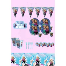 Evabrite Frozen Elsa 32 Kişilik Set Doğum Günü Parti Malzemeleri Seti