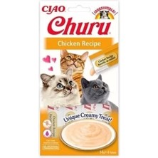 Inaba Ciao Churu Cream Tavuklu Sıvı Kedi Ödül Maması 14 gr 4 Adet