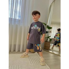 Erkek Çocuk Paw Petrol Modelli Baskılı Şortlu Pamuk Takım