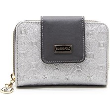 Silver Polo A.gümüş Antrasit SP935 Kadın Cüzdan Kartlık