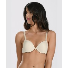 Nbb Destekli Push-Up Balenli V Yaka Kesim Cuplı Basic Sütyen- 3529