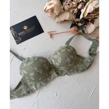Jasmine Askıları Parlak Taşlı Hafif Destekli Dantelli Soft Cup Ithal Sütyen (B-C Cup)