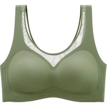 Isabel Tül Detaylı Ithal Dikişsiz Balensiz Ice-Silk Bralet-Spor Sütyeni -681