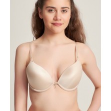 Le Jardin Valeria Biyeli Taşlı Mikro Push-Up Arkası Ip Detaylı Sütyen - 7007