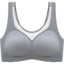 Isabel Tül Detaylı Ithal Dikişsiz Balensiz Ice-Silk Bralet-Spor Sütyeni -681
