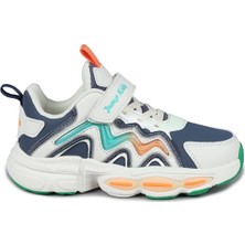 Jump 31098 Çocuk Sneaker Spor Ayakkabı Bej - Lacivert