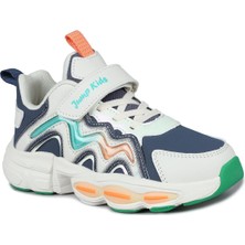 Jump 31098 Çocuk Sneaker Spor Ayakkabı Bej - Lacivert