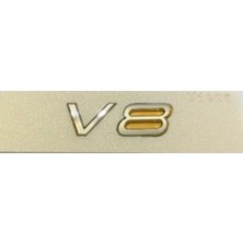 Volvo Uyumlu V8 Krom Yazı:"
