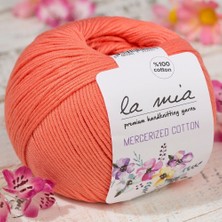 La Mia Mercerized Cotton Turuncu El Örgü Ipi - 13 - 33598