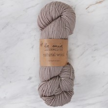 La Mia Natural Wool Bej El Örgü Ipi - H3 - 33605