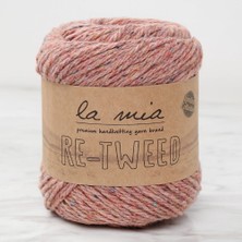 La Mia Re-Tweed Gül Kurusu Melanj El Örgü İpi - L1