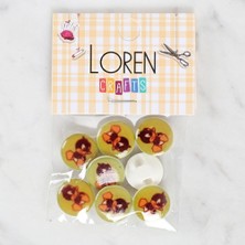 Loren Crafts 8'li Ördek Düğme - 1204